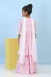 Pink Cotton Printed A-line Suit Set image number 5