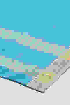 Blue Cotton Unstitched Suit Set image number 3