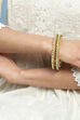 Green Stone Embellished Bangle image number 1