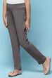 Black Cotton Lycra Skinny Jeggings image number 2