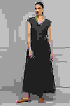 Olive Green Cotton Straight Solid Jumpsuit image number 5