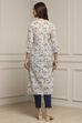 Cream Cotton Kurta image number 3