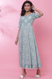 Onion Pink Cotton Printed Kurta Dress image number 2