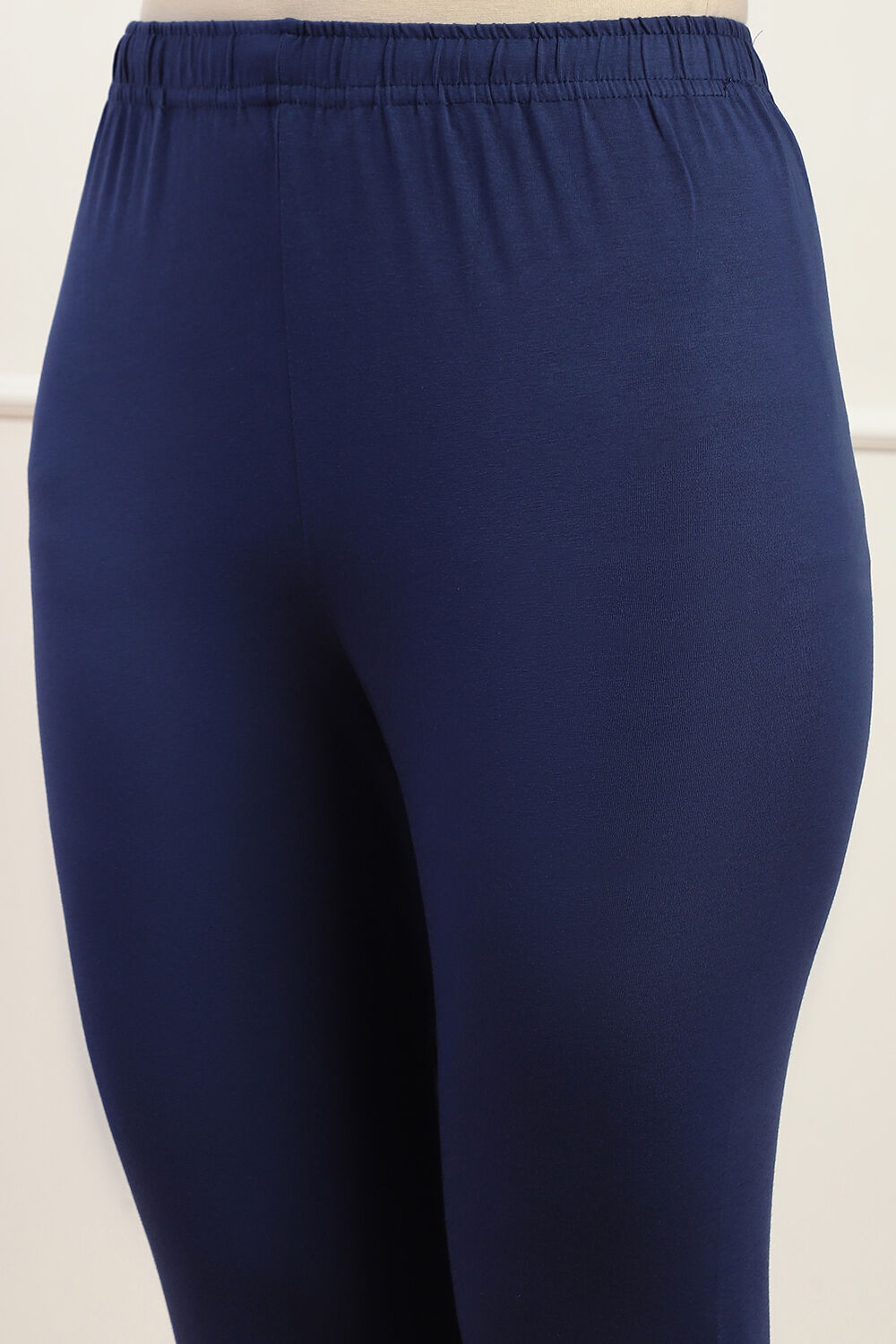 Camel Cotton Blend Solid Churidar image number 1