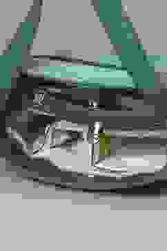 Green PU Tote Bag image number 5