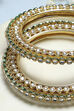 Green Stone Embellished Bangle image number 2