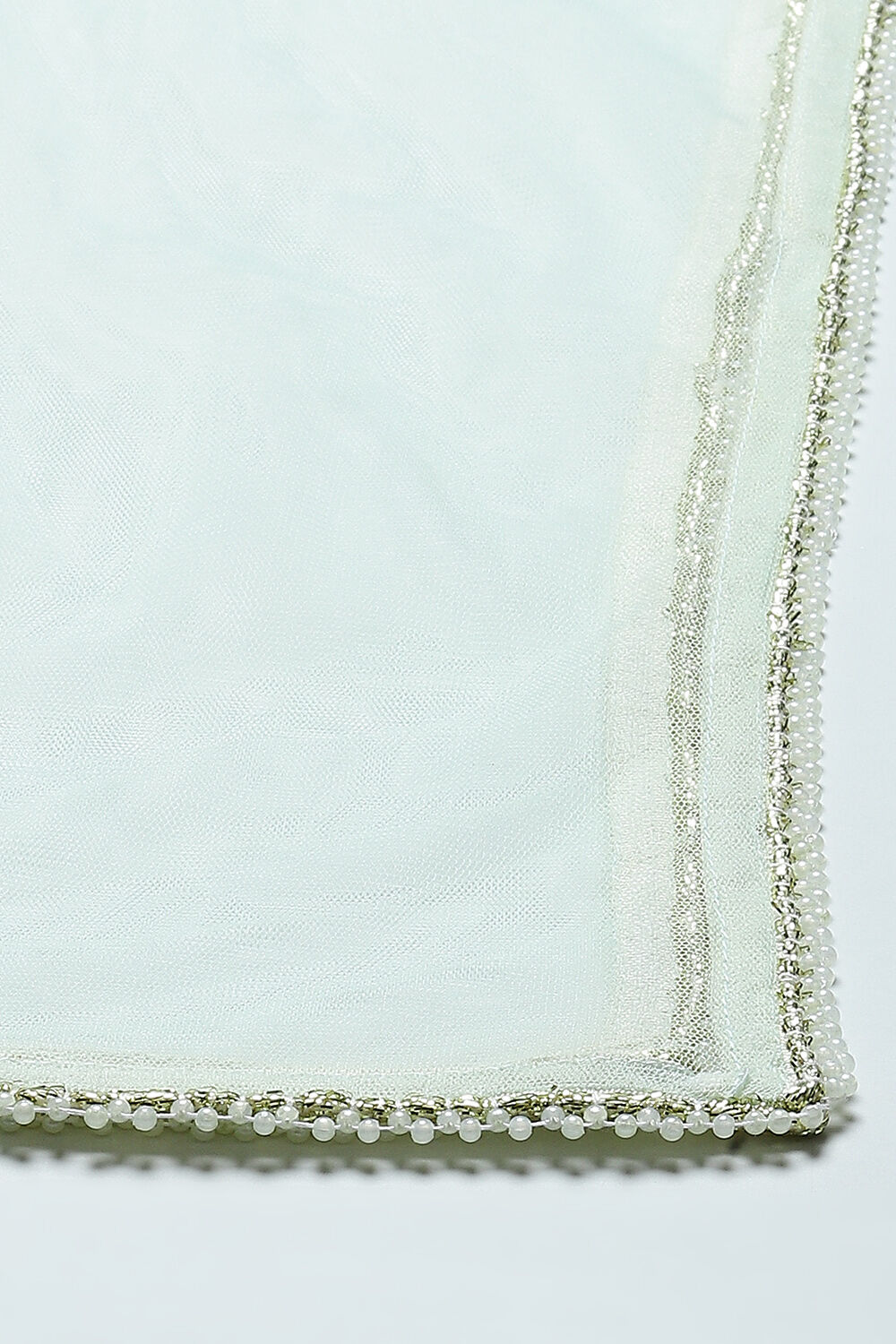 Light Blue Art Silk Flared Kurta Churidar Suit Set image number 3