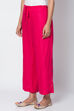 Black Viscose Solid Palazzo image number 2