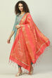 Pink Art Silk Yarndyed Dupatta image number 0