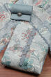 Grey Cotton Printed Unstitched Suit Set image number 0