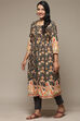 Blue Cotton Gathered Kurta Pants 2 Piece Set image number 3
