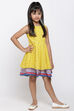 Yellow Cotton Printed Dress image number 2