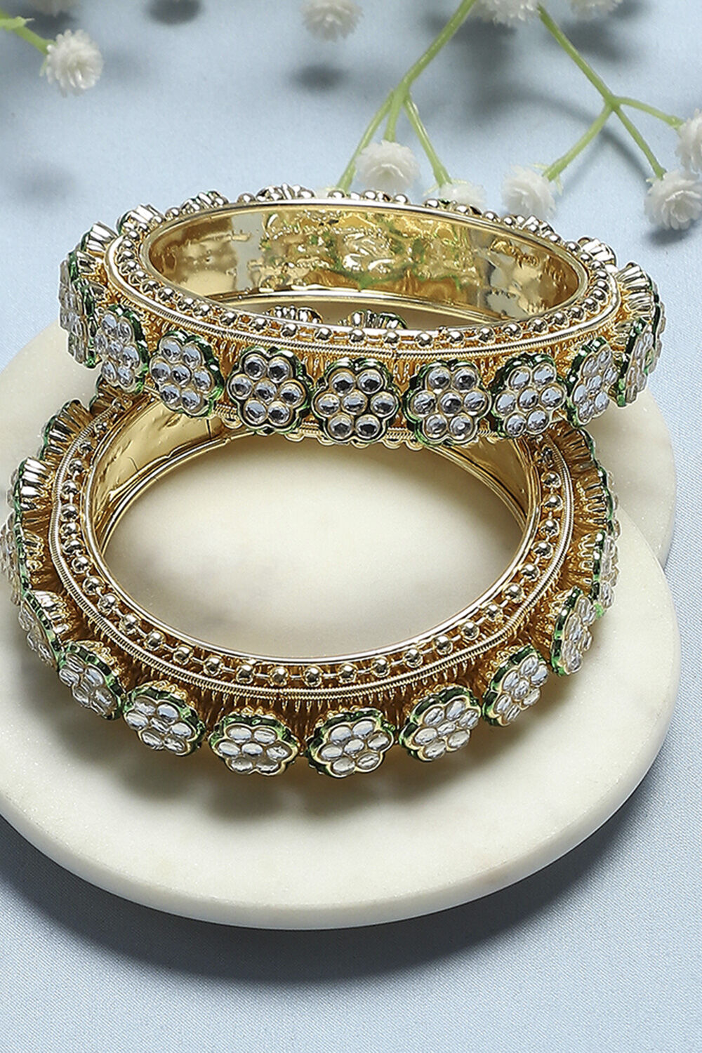 Green Alloy Bangle image number 0