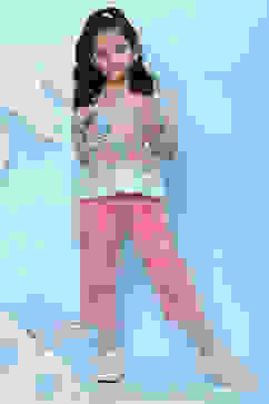 Peach Cotton A-Line Printed Top image number 5