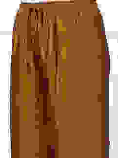 Gold-Toned Solid Mid-Rise Straight Palazzo image number 1