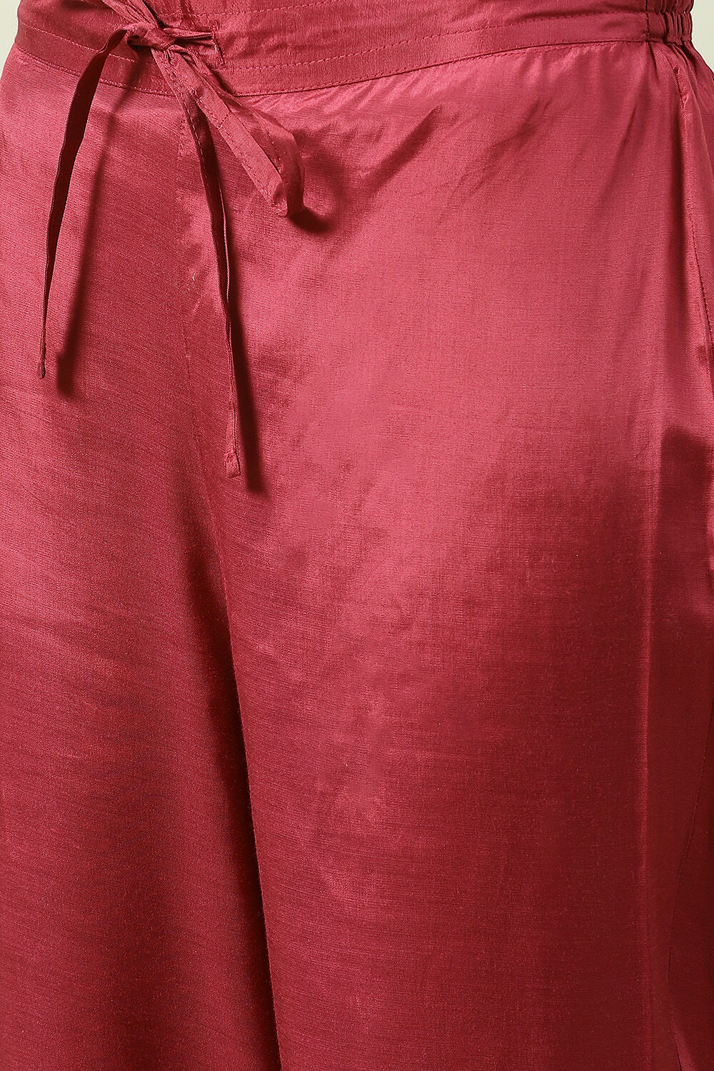 Wine Straight Kurta Regular Pants Suit Set image number 3