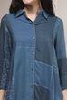 Blue Printed Straight Shirt image number 1