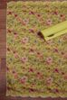 Teal Cotton Printed Embroidered Unstitched Suit Set image number 3