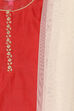 Red Art Silk Straight Kurta Dhoti Salwar Suit Set image number 1