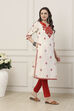 Orange Cotton Straight Kurta