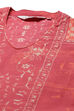 Purple Cotton Straight Printed Kurta image number 1