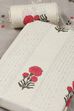 White Cotton Printed Embroidered Unstitched Suit Set image number 1