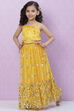 Yellow Art Silk Lehenga image number 2