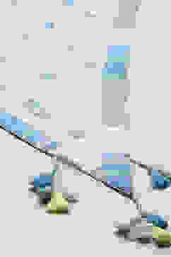 Blue Printed Cotton Kurta With Pants & Printed Scarf.  image number 3