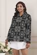 Black Cotton Printed Straight Shirt image number 2
