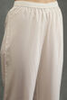 Ivory Silk Chanderi Floral Printed Straight Kurta Set image number 2