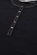 Black Cotton Straight Kurta Palazzo Suit Set image number 1