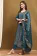 Mustard Yellow Silk Blend Woven Unstitched Suit Set image number 2