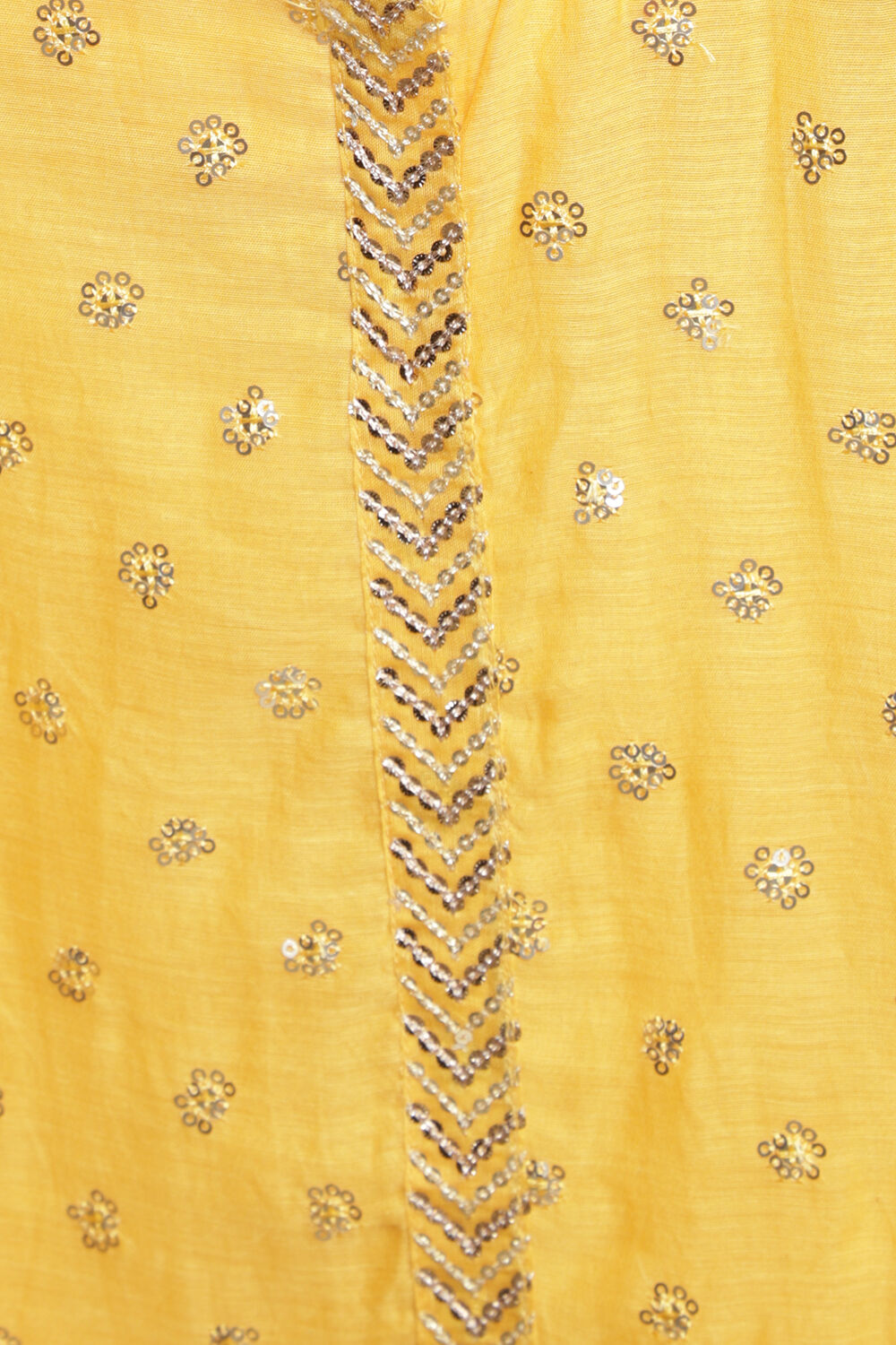 Yellow Cotton Silk Straight Kurta Palazzo Suit Set image number 1