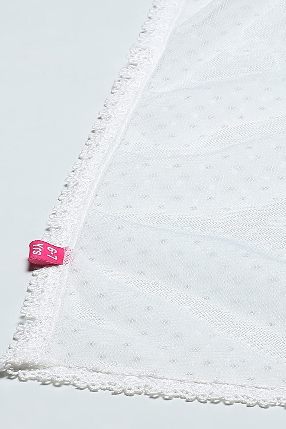 White Cotton Viscose Khadi Print Gathered Suit Set image number 3