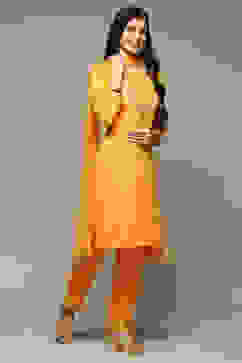 Mango Rayon Straight Kurta Pants Suit Set image number 6