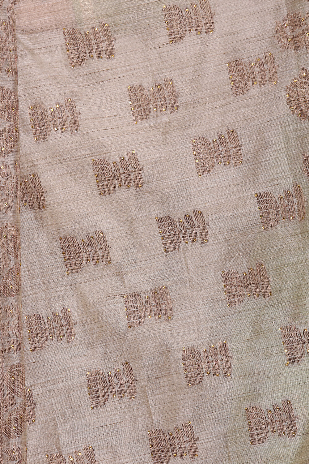 Off White Silk Unstitched Suit Set image number 1