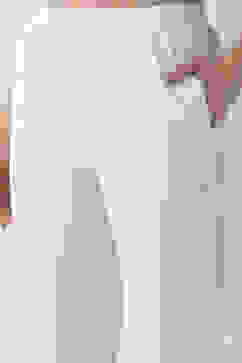 Off White Cotton Slim Pants image number 1