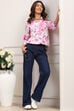Purple Viscose Rayon Straight Shirt image number 0