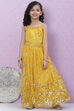 Yellow Art Silk Lehenga image number 5