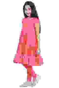 Coral Cotton Anarkali Suit image number 2