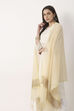 Light Beige Art Silk Dupatta image number 0