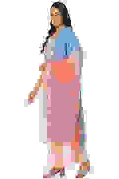 Beige Cotton Unstitched Suit Set image number 6