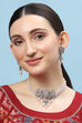 Light Pink Stone Necklace Set image number 3