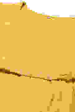 Mustard Art Silk Flared with Cape Dress image number 1