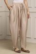 Beige Polyester Palazzo Pants image number 3