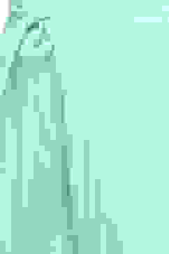 Turquoise Cotton Blend Layered Kurta Churidar Suit Set image number 3