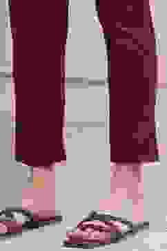 Yellow Polyester Flared Kurta Pants Set image number 7