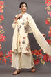 Rohit Bal Off White Cotton Blend Straight Kurta Suit Set image number 5