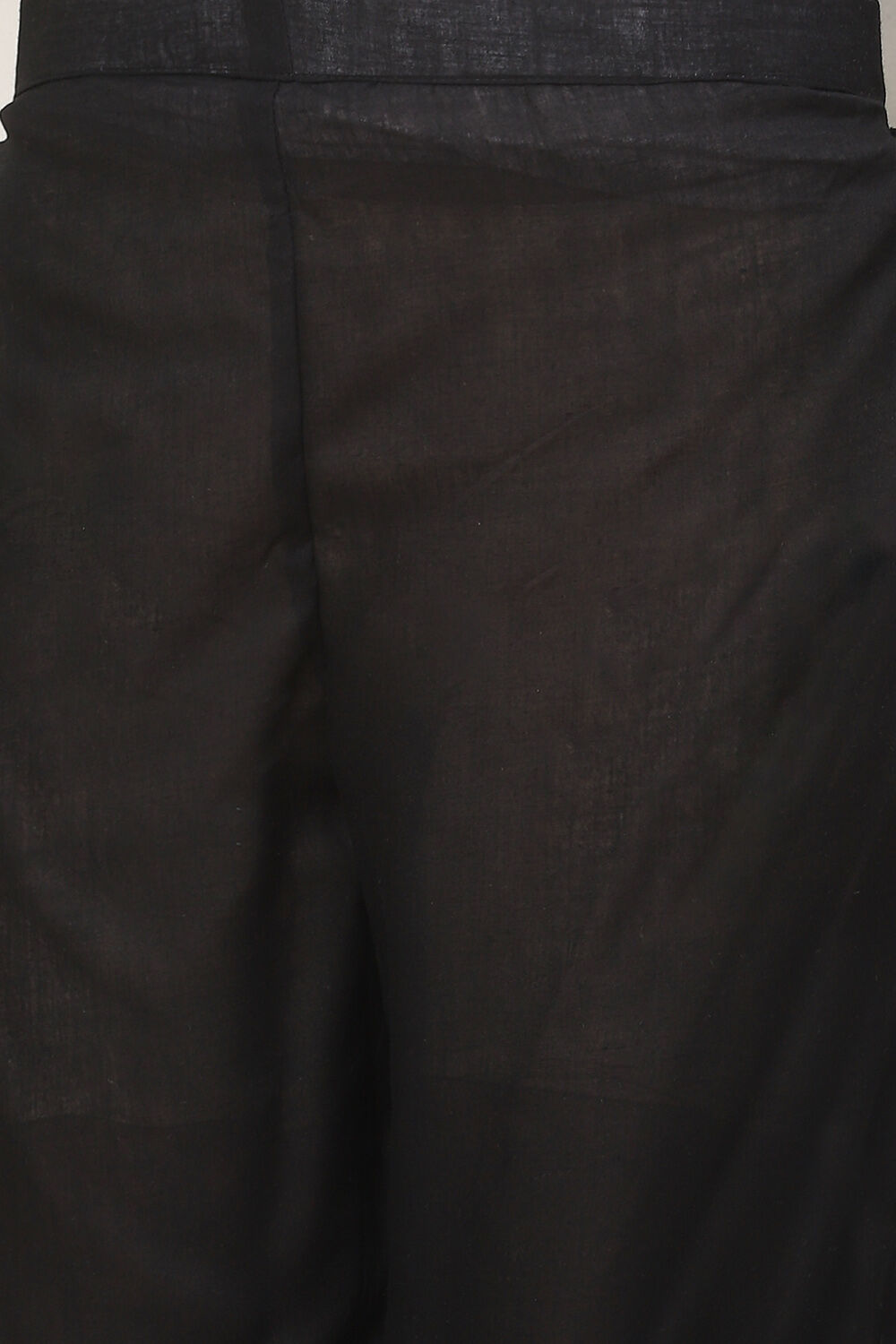 Peach Chanderi Hand Block Print Unstitched Suit Set image number 6