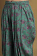 Fuchsia Viscose Floral Printed Peplum Suit Set image number 2